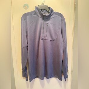 Nwt Spyder Active Men's Navy Blue Long Sleeve 1/4 Zip Pullover Size L